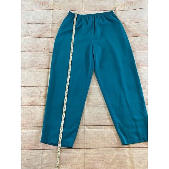 Vintage Victoria Secret GOLD LABEL Turquoise Pajama Bottoms - Small - Picture 2 of 11
